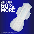 Always Maxi Overnight Pads with Wings for Women, Size 5, Extra Heavy Overnight Absorbency, Unscented, 36 Count