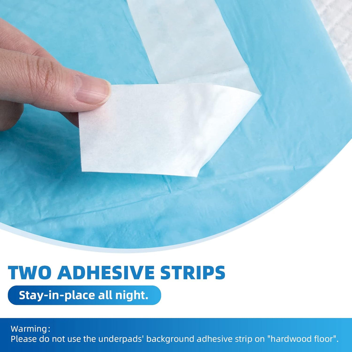 50 Count Bed Pads with Adhesive Strip 30"x36" Thicken Elderly Adults Incontinence Underpads Disposable, Heavy Duty Absorbent Chucks Waterproof, XL Extra Large Puppy Pee Training Pad