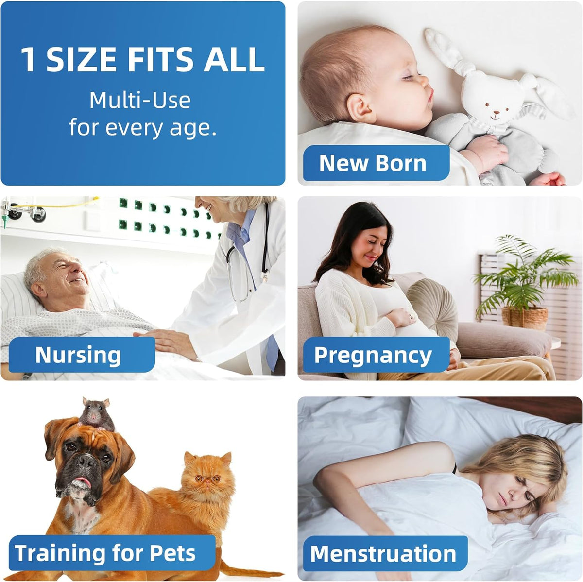 50 Count Bed Pads with Adhesive Strip 30"x36" Thicken Elderly Adults Incontinence Underpads Disposable, Heavy Duty Absorbent Chucks Waterproof, XL Extra Large Puppy Pee Training Pad