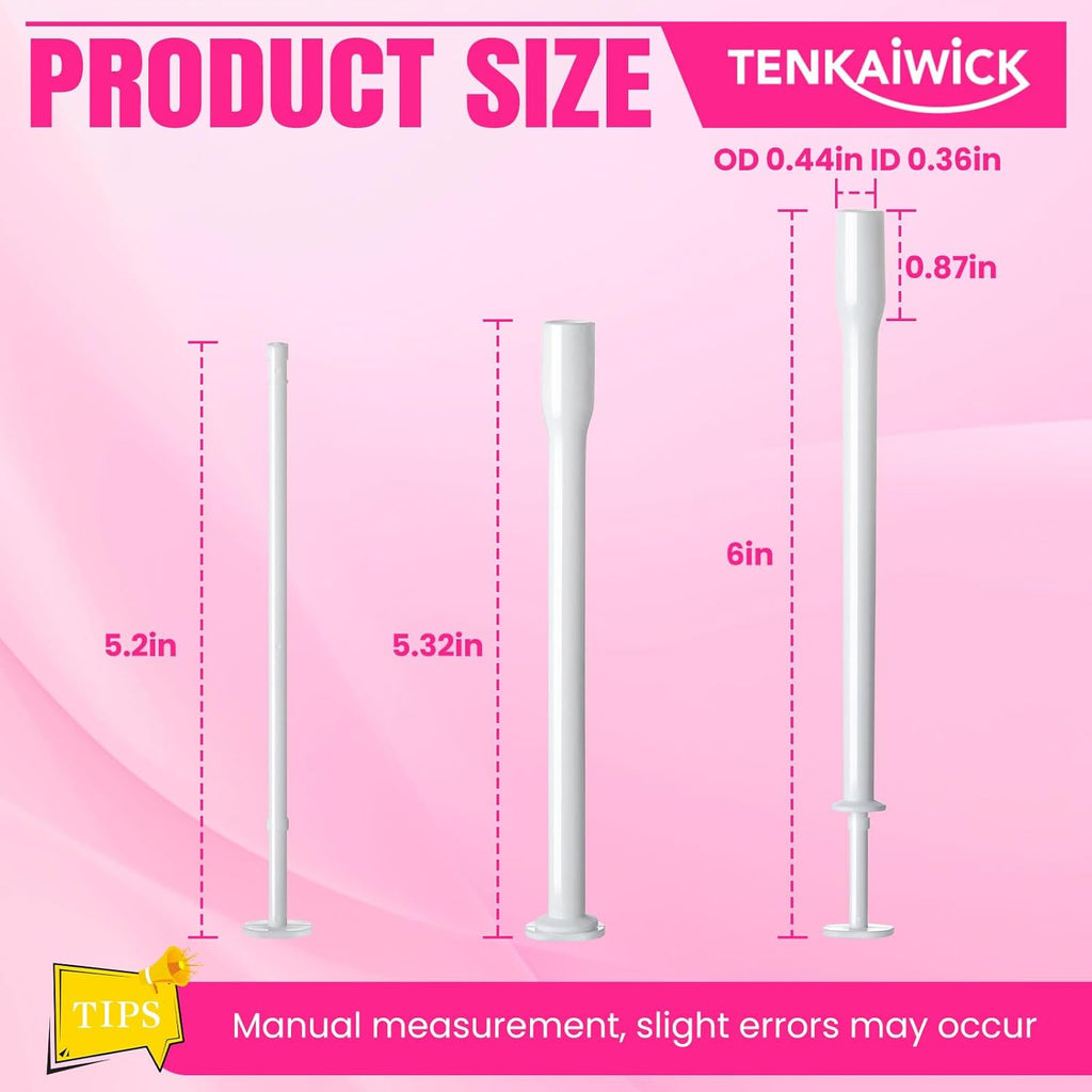 TENKAIWICK 30 Pack Disposable Vaginal Suppository Applicator for Women, Vaginal Applicator fits Size 0/00 Cap-Sules and Most Pills, Tablet Suppositories, Individually Wrapped