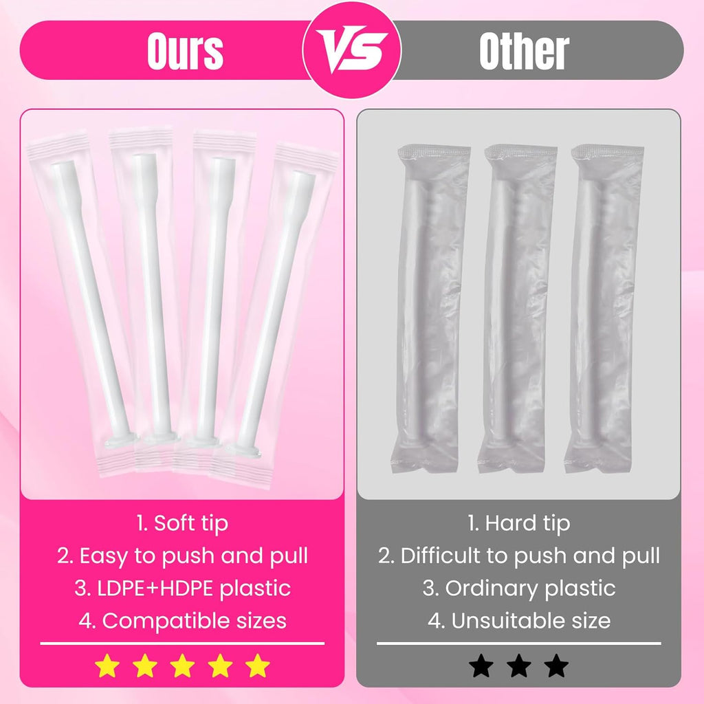 TENKAIWICK 30 Pack Disposable Vaginal Suppository Applicator for Women, Vaginal Applicator fits Size 0/00 Cap-Sules and Most Pills, Tablet Suppositories, Individually Wrapped
