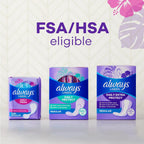 Always Panty Liners for Women Daily Liners, Regular Absorbency, Unscented, 216 Count