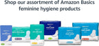 Amazon Basics Thick Maxi Pads with Wings for Periods, Regular Absorbency, Feminine Pads, Unscented, Size 1, 144 Count
