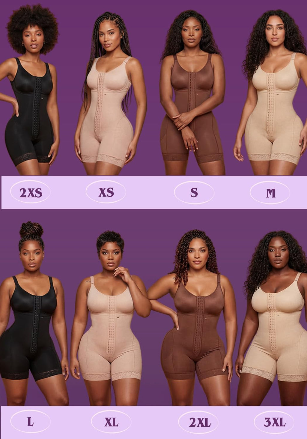 Snatched Body - Women's Stage 1 Faja Colombianas with Bra Shapewear BBL Post Surgery Compression Garment Butt Lifting