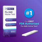 WELLlife Flu A&B Home Test, Flu Test Non-invasive 5 Tests The First FDA Authorized OTC Flu Test Kits at Home