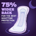 Poise Overnight Incontinence & Postpartum Pads for Bladder Leaks, 8 Drop Extra Coverage, 72 Count (2 Packs of 36), Packaging May Vary