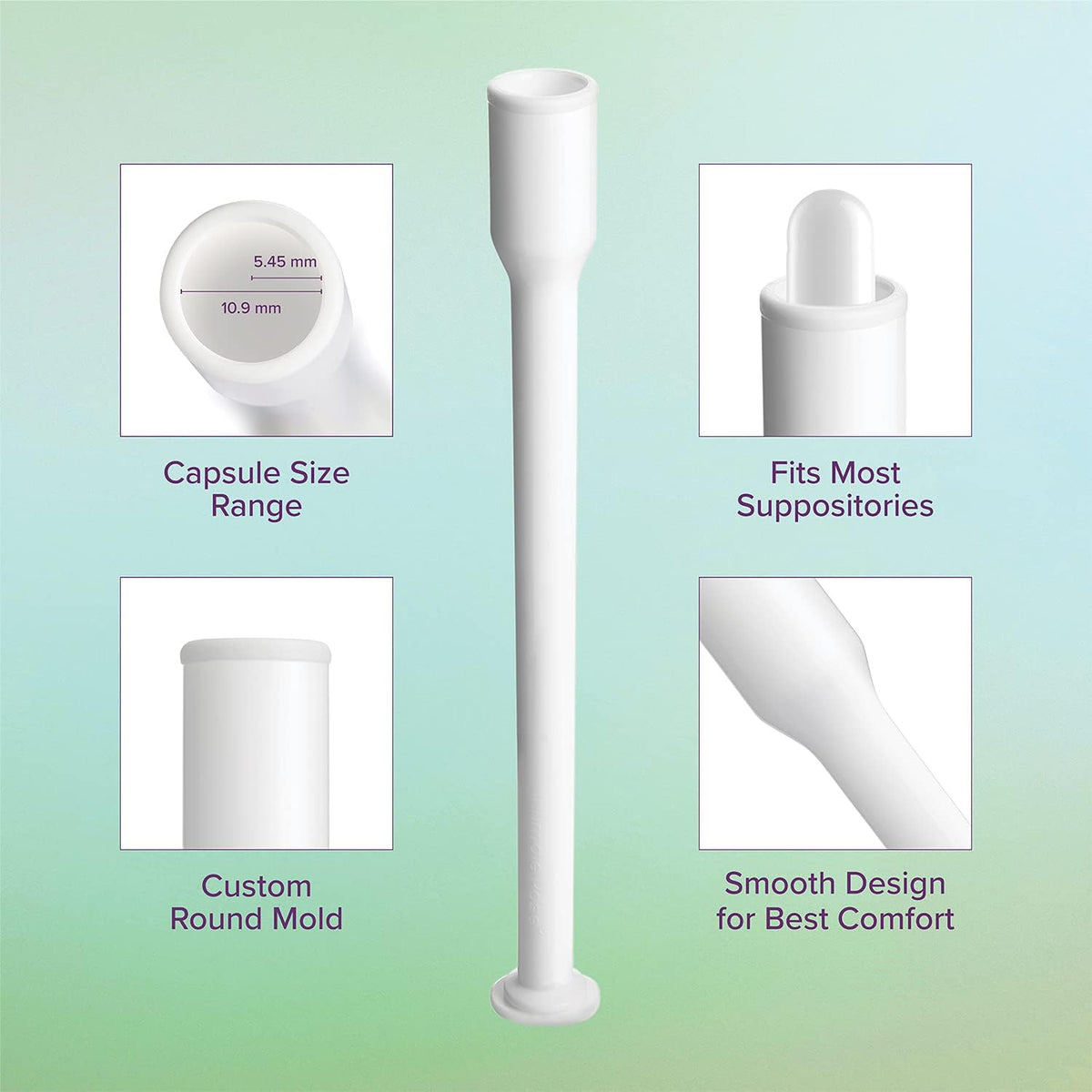 Intimate Rose 30 Count Vaginal Suppository Applicators, Individually Wrapped, Disposable Applicator - Fits Most Boric Acid Suppositories and More, from, Pack of 30…