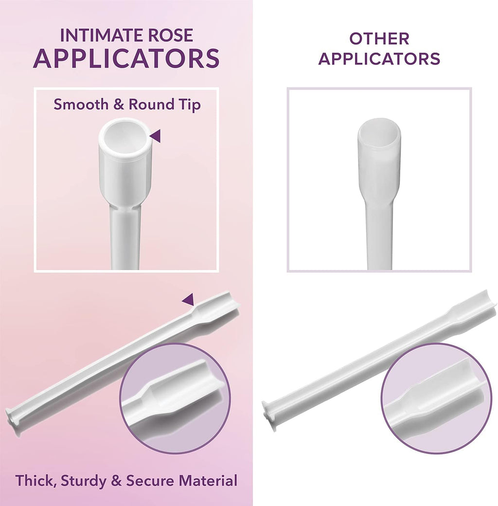 Intimate Rose 30 Count Vaginal Suppository Applicators, Individually Wrapped, Disposable Applicator - Fits Most Boric Acid Suppositories and More, from, Pack of 30…