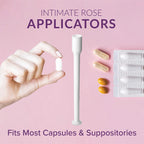 Intimate Rose 30 Count Vaginal Suppository Applicators, Individually Wrapped, Disposable Applicator - Fits Most Boric Acid Suppositories and More, from, Pack of 30…