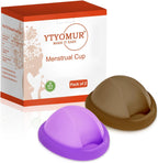 YTYOMUR Reusable Menstrual Disc - Soft & Comfortable, Leakproof Menstrual Cup Alternative - Set of 2 (Large & Small Sizes)