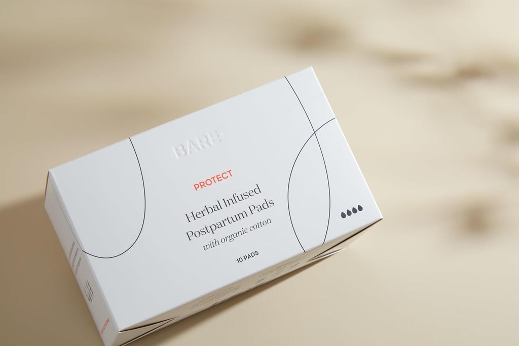 Bare Mum Herbal Infused Postpartum Pads 10-Piece (Pack of 2)