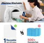 WhyWorry Washable Bed Pads for Adult Incontinence, 86x91cm (Pack of 4) Waterproof Mattress Protector for Bed Wetting, Heavy Absorbent Reusable Underpads for Elderly & Kids, Washable Pee Pads, White