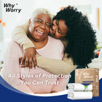 WhyWorry Washable Bed Pads for Adult Incontinence, 86x91cm (Pack of 4) Waterproof Mattress Protector for Bed Wetting, Heavy Absorbent Reusable Underpads for Elderly & Kids, Washable Pee Pads, White