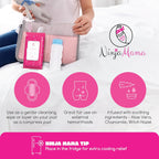 Ninja Mama Postpartum Perineal Care Cooling Pad Liners. Soothing Witch Hazel Wipes with Aloe and Chamomile for Post Partum Relief After Birth Tears and Haemorrhoids. Postpartum Essentials Twin Pack (2 X 45 Wipes)
