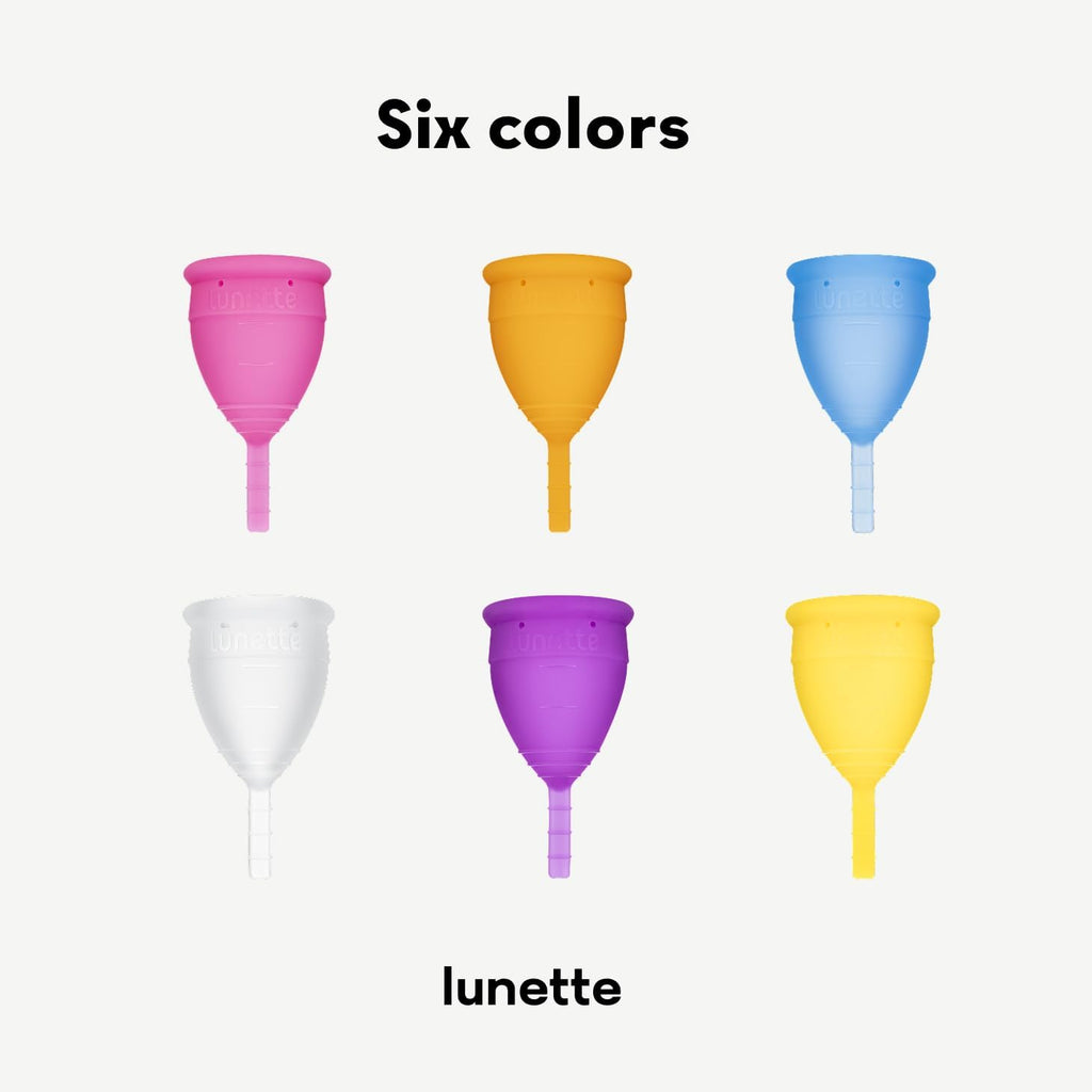 Lunette Menstrual Cup Reusable BPA Free Period Cup with 12-Hour Leak Free Comfort - Soft 100% Medical-Grade Silicone - Eco-Friendly Pad & Tampon Alternative – Vegan - Made in Finland - Size 1 Blue