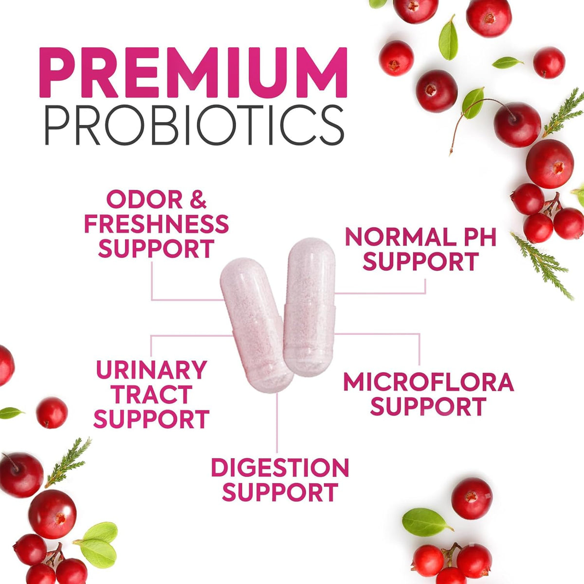Probiotics for Women, Probiotic with 50 Billion CFU, Multi Strains to Support Immune, Digestive, Feminine Vaginal and Urinary Health, Shelf Stable, Delayed Release, No Soy Gluten Dairy - 60 Capsules