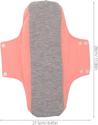 2pcs Reusable Postpartum Pads for Women Pink Cotton Leak Resistant Washable Panty Liners Soft Maternity Bladder Control Pads for Overnight and Postpartum