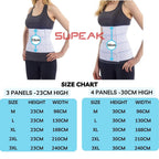 Abdominal Binder Post Surgery - Bariatric Stomach Band Wrap - Hernia Support Belt for Women and Men - Obesity Girdle Great for Liposuction, Tummy Tuck, Postpartum, C-Section, Hernia (4 Panels - 30cm High, L)