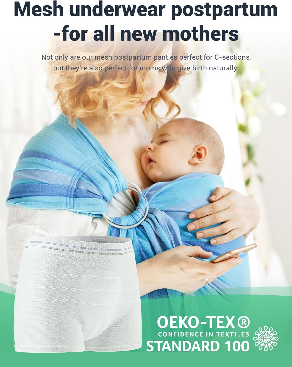 HANSILK Disposable Maternity Knickers Postpartum Underwear Breathable & Stretchable High Density Pants