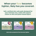 Naty Bed Protectors Organic Postpartum 10 pieces