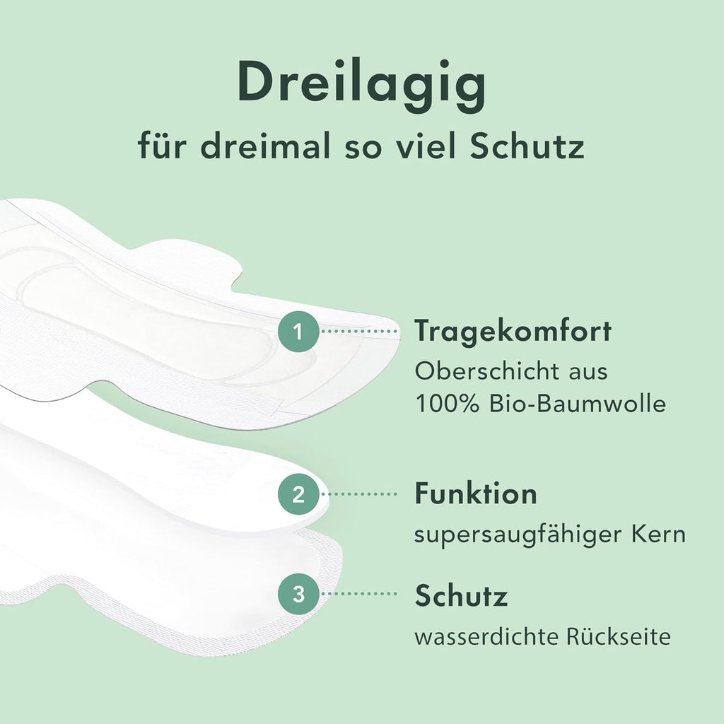 Rael Sanitary Pads Organic Overnight 8 pieces