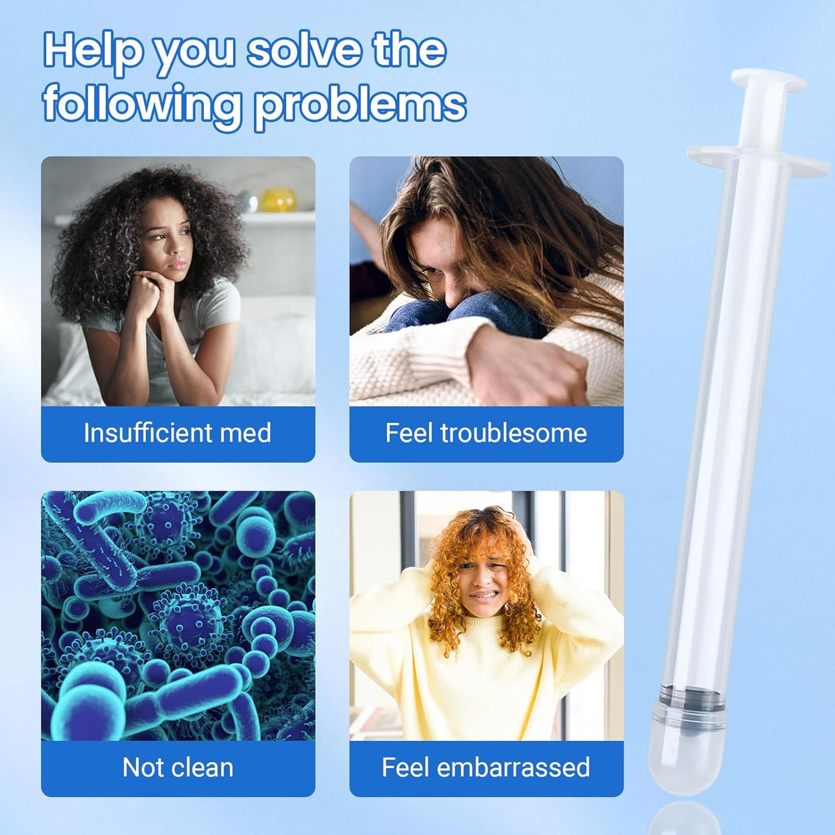EDWERD Vaginal Applicators Disposable Sterile 3 g