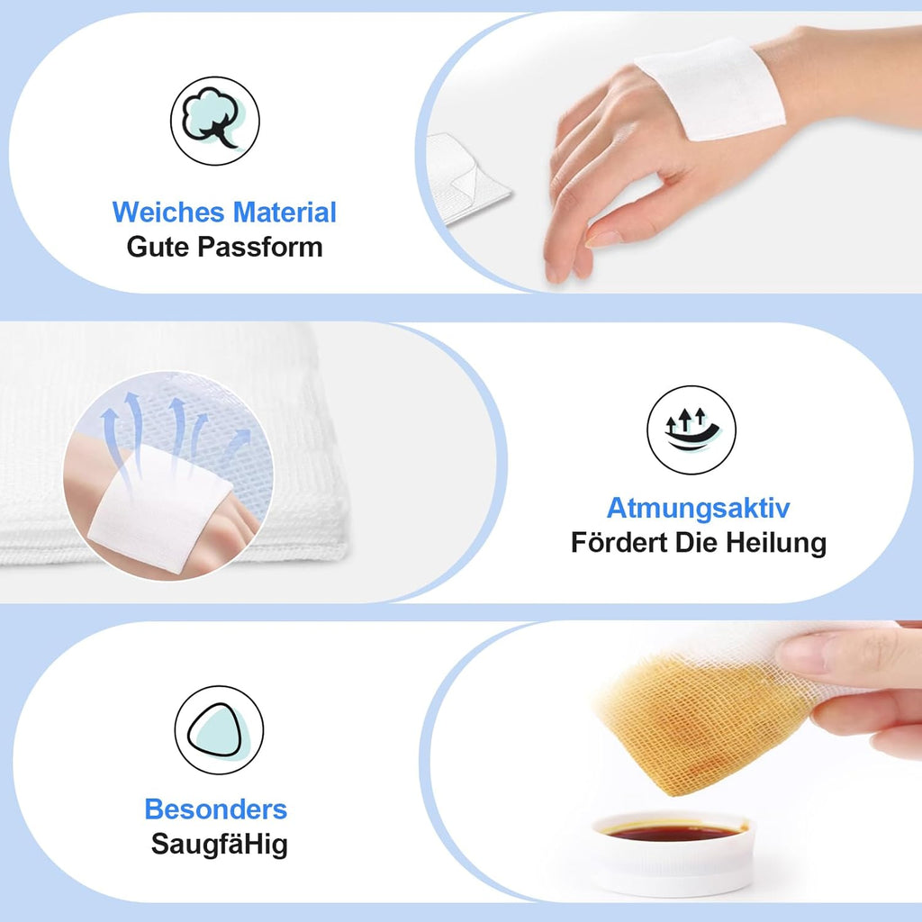 Wound Dressings and Gauze Sterile 10 cm 50 pieces