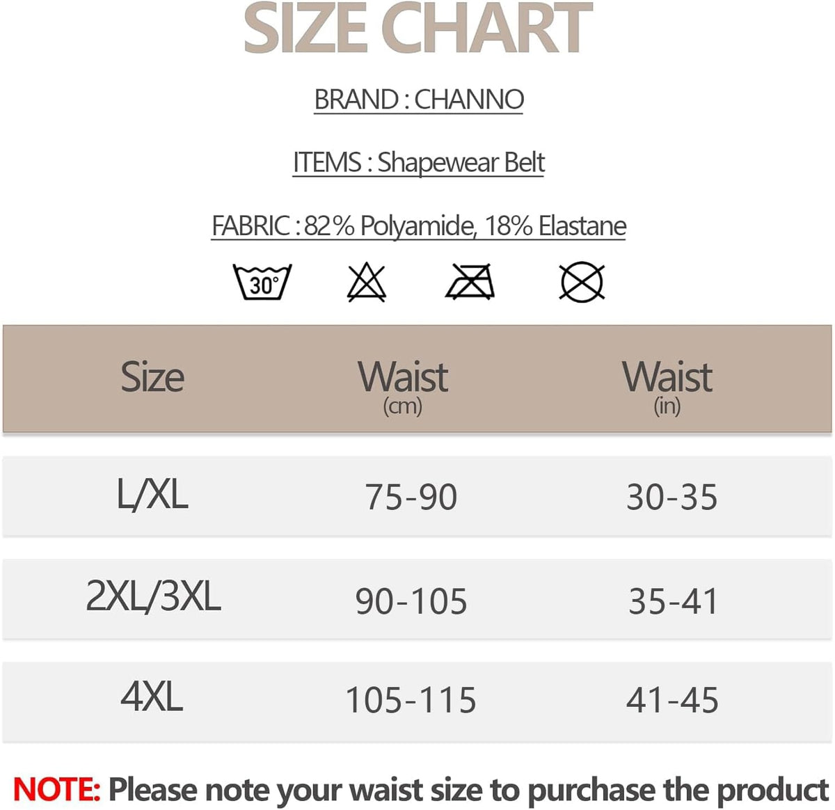 Channo Support Braces and Belts