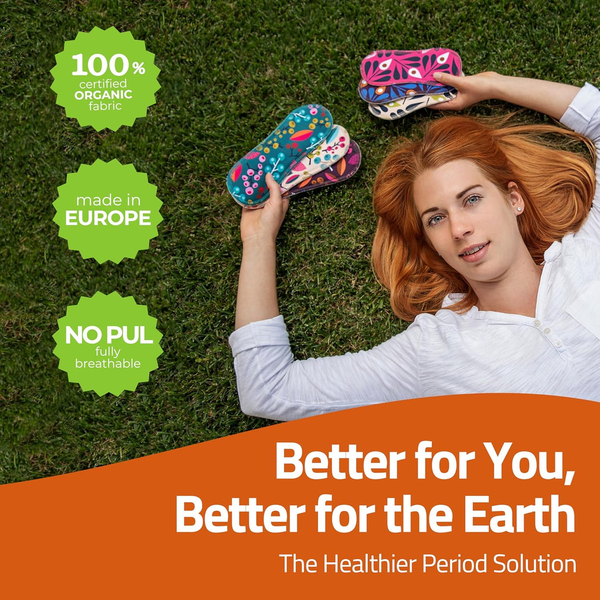 Waschbare Panty Liners Reusable Organic