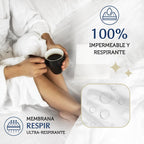 Waterproof and breathable mattress protector 160 x 200 cm - Cover with 4 elastic corners Eco-responsible Oeko-Tex® certified