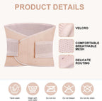 Postpartum Abdominal Belt, Postpartum Recovery Belt, Pregnant Belt with Double Adjustment Straps, Breathable Pregnancy Girdle, Postpartum Girdle (Beige)