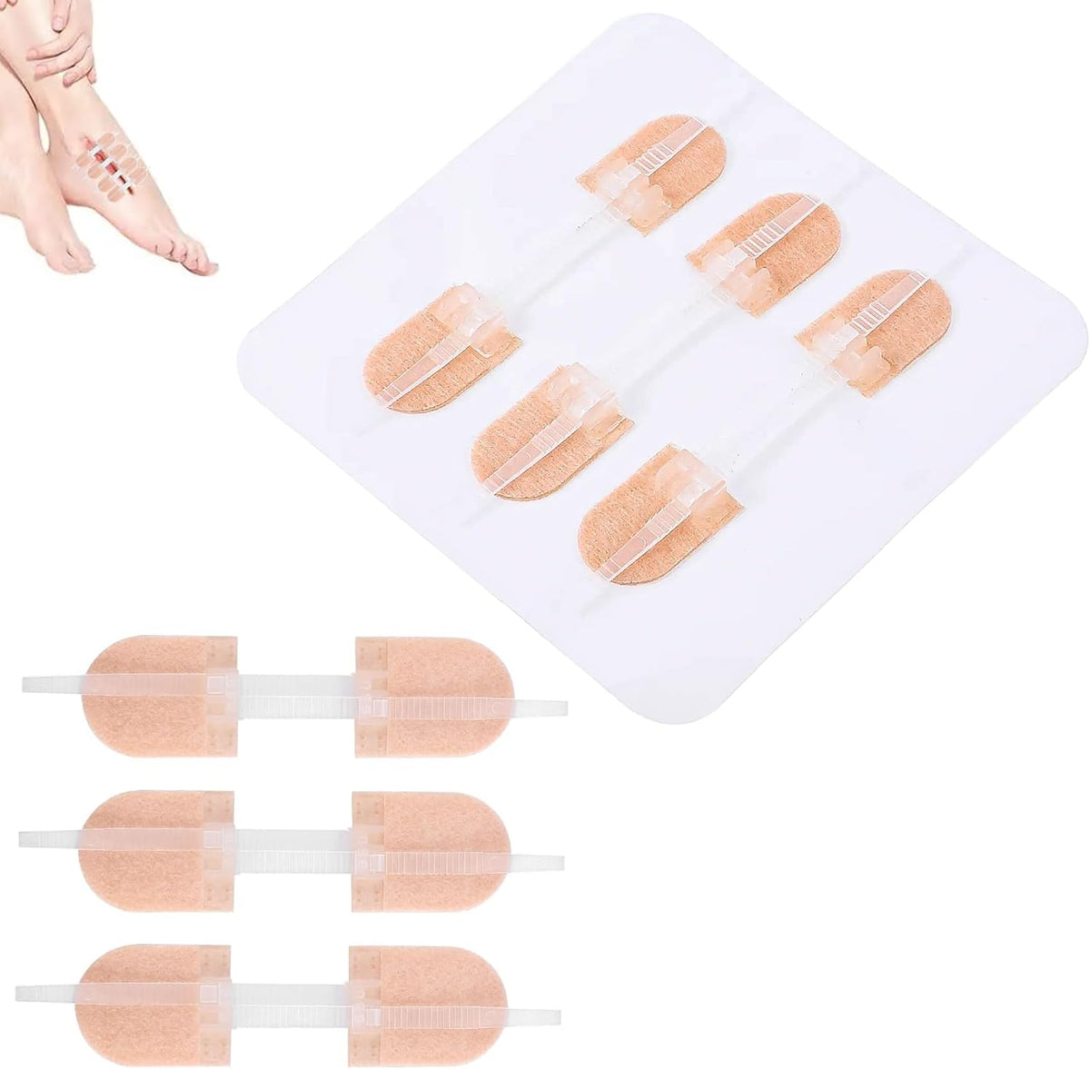 12 Pieces Wound Closure Strips, Adhesive Suture Dots, Healing Plasters, Wound Care, First Aid Adhesive Bandage, Home and Outdoor Products