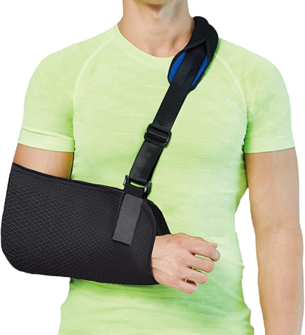 Fasola - Arm Scarf for Left/Right Arm, Atelle Arm Scarf with Foam Neck Protector for Women Men, Arm Support Strap for Broken Wrist, Elbow, Shoulder Dislocated - S