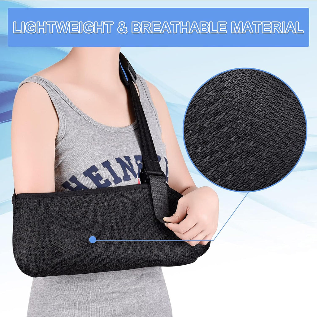 Fasola - Arm Scarf for Left/Right Arm, Atelle Arm Scarf with Foam Neck Protector for Women Men, Arm Support Strap for Broken Wrist, Elbow, Shoulder Dislocated - S