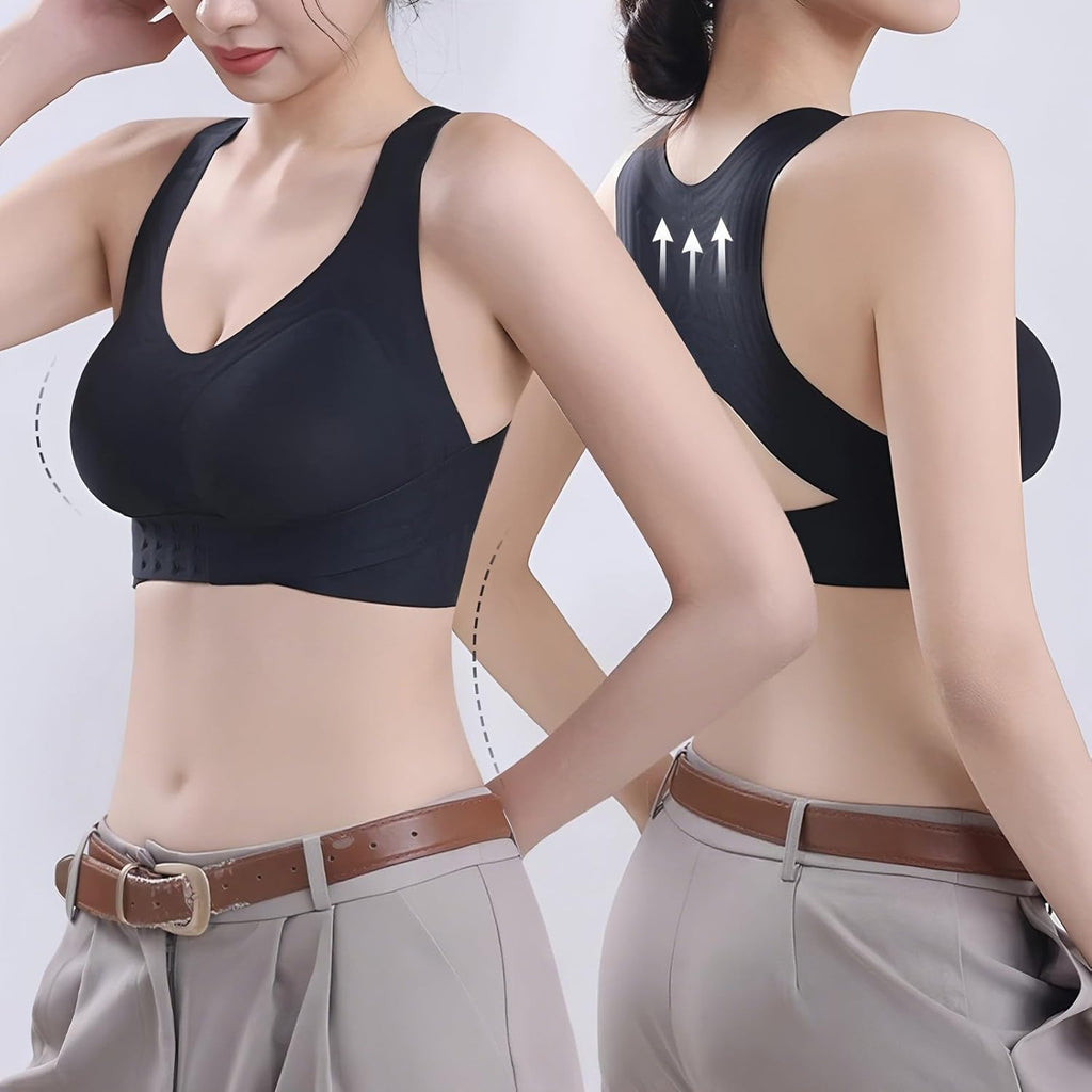Genérico Posture Corrector Bra for Women, Front Closure Bras with Adjustable Back Support, Seamless Breathable Shapewear Underwear #1