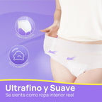 SUNKISS TrustPlus Women's Ultra Thin Incontinence Briefs Size XXL, 20 Disposable White Panties, 7 Drops, High Absorption and Light Comfort for Moderate or Postpartum Leaks