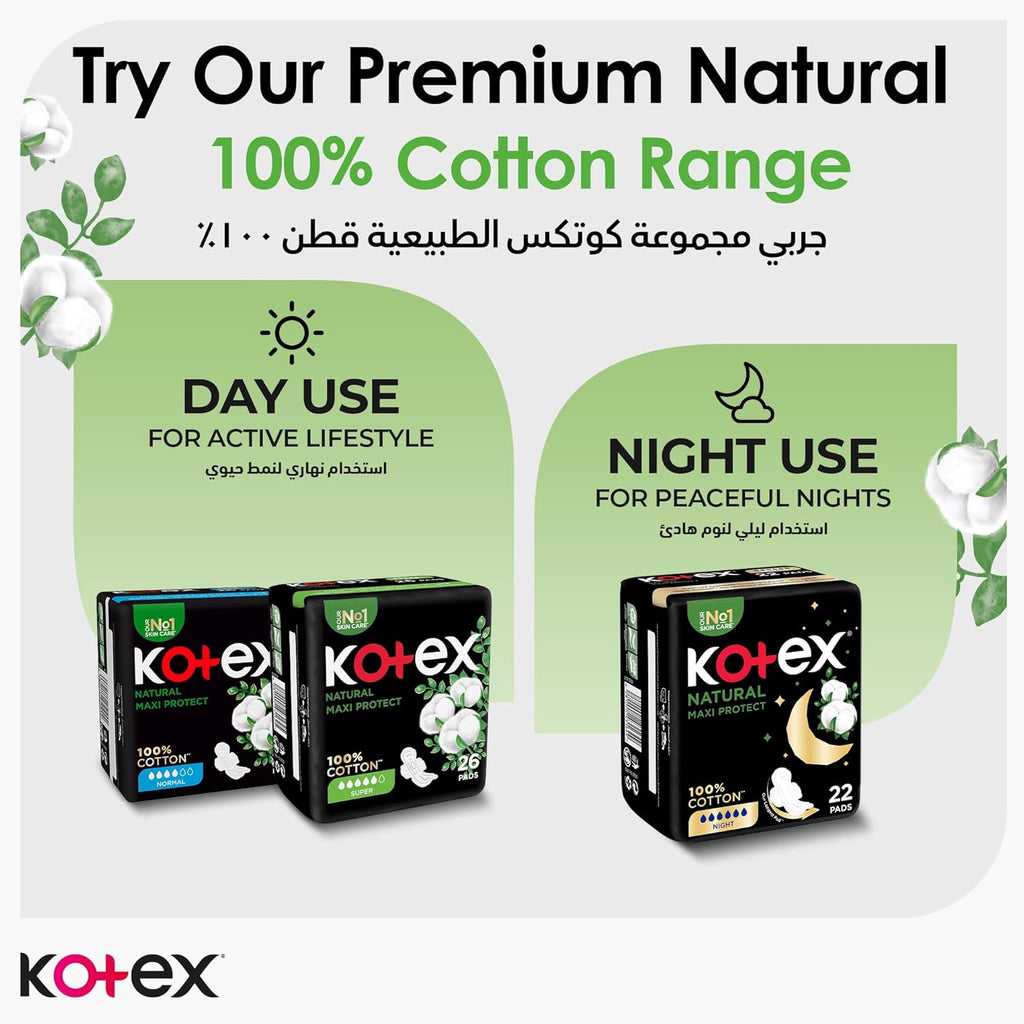Kotex Sanitary Pads With Wings Overnight
