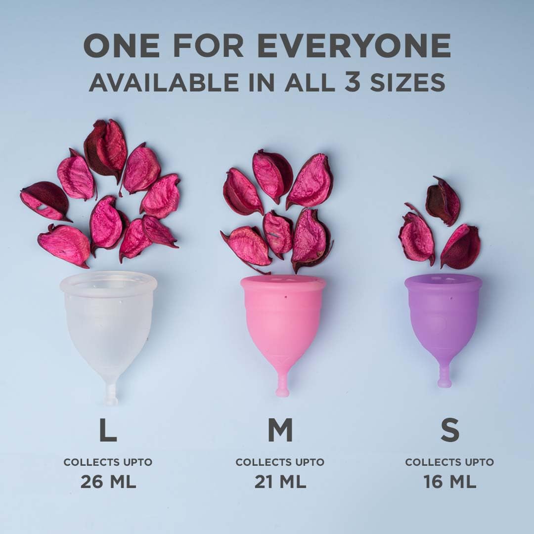 Pee Safe Reusable Menstrual Cup for Women - Small Size with Pouch|Ultra Soft, Odour and Rash Free|100% Medical Grade Silicone |No Leakage | Protection for Up to 8-10 Hours | US FDA Registered,Pack of 1