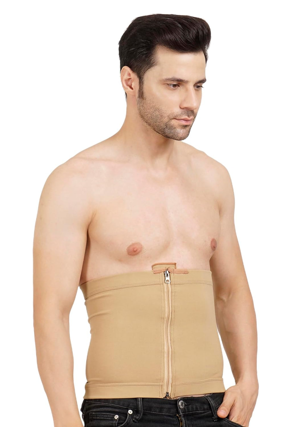 Abdominal Shapewear | HIGH Compression | Zip Closure | Support for Post-Cesarean, Postpartum, and Abdominal Liposuction | Umbilical and Abdominal Hernia