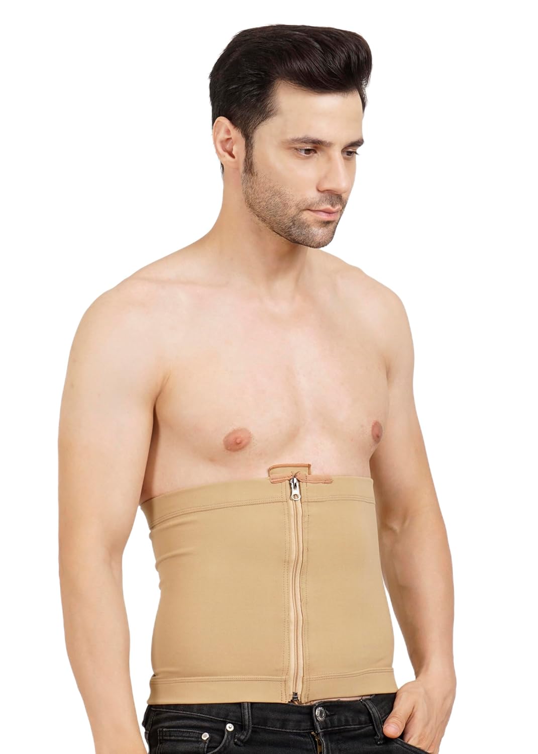 Abdominal Shapewear | HIGH Compression | Zip Closure | Support for Post-Cesarean, Postpartum, and Abdominal Liposuction | Umbilical and Abdominal Hernia