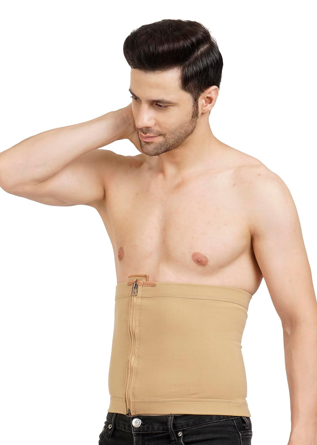 Abdominal Shapewear | HIGH Compression | Zip Closure | Support for Post-Cesarean, Postpartum, and Abdominal Liposuction | Umbilical and Abdominal Hernia