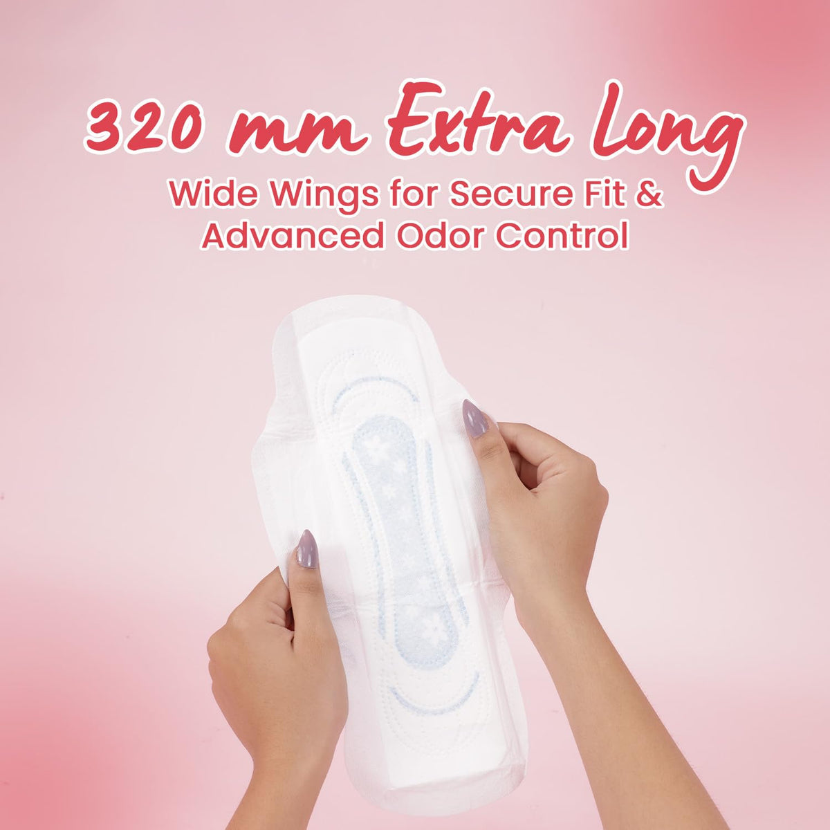 Dryvel Ultra-XXL Sanitary Pads | 320mm Extra Long | 3X Heavy Flow Protection | Odour Control | Wide Wings | Soft & Breathable | Hypoallergenic | Pack for Women & Girls Pack of 2 (30 Pads Each)