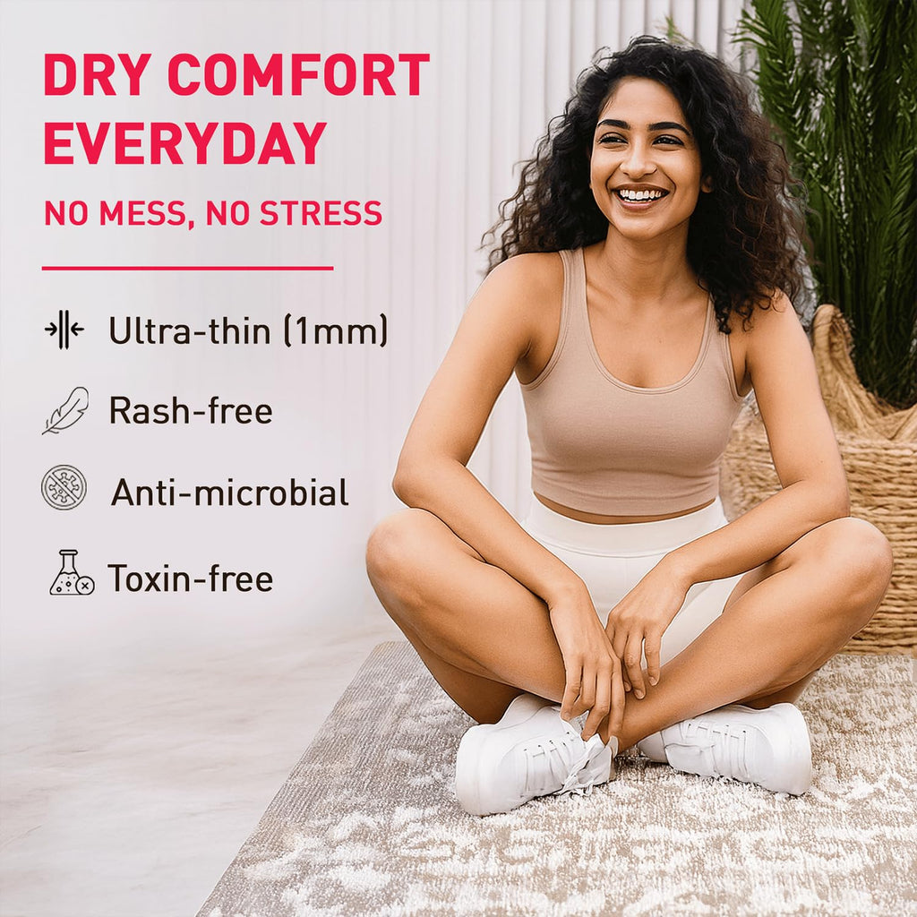 Sirona Daily Use Panty Liners for Women with Aloe Vera - 40 Pcs (Pack of 2) | Cottony Soft Pantyliners Pad with Antimicrobial Properties | Ultra Thin & Better Stickiness