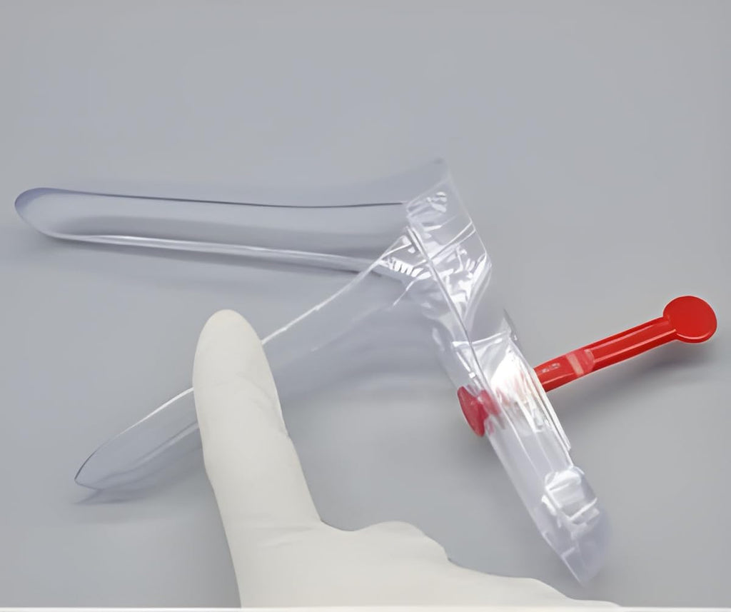OTICA Disposable Vaginal Speculum | One Hand Locking Design, Clear Polystyrene & Latex Free| Small Size (Pack of 25)
