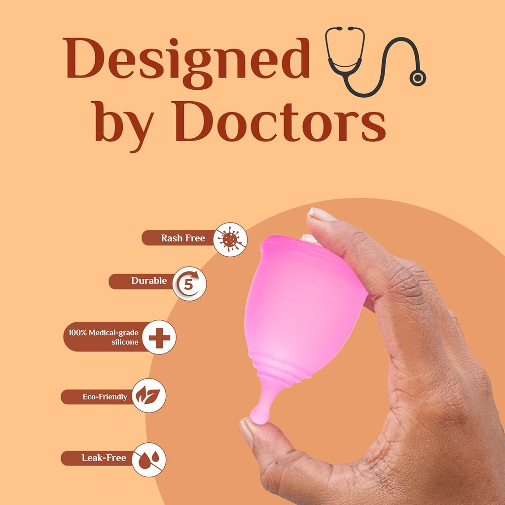 Reusable Menstrual Cup -Small Size, Cupwash 25ml With Senziwash Intimate Vaginal Wash for women 25ml