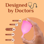 Reusable Menstrual Cup -Small Size, Cupwash 25ml With Senziwash Intimate Vaginal Wash for women 25ml
