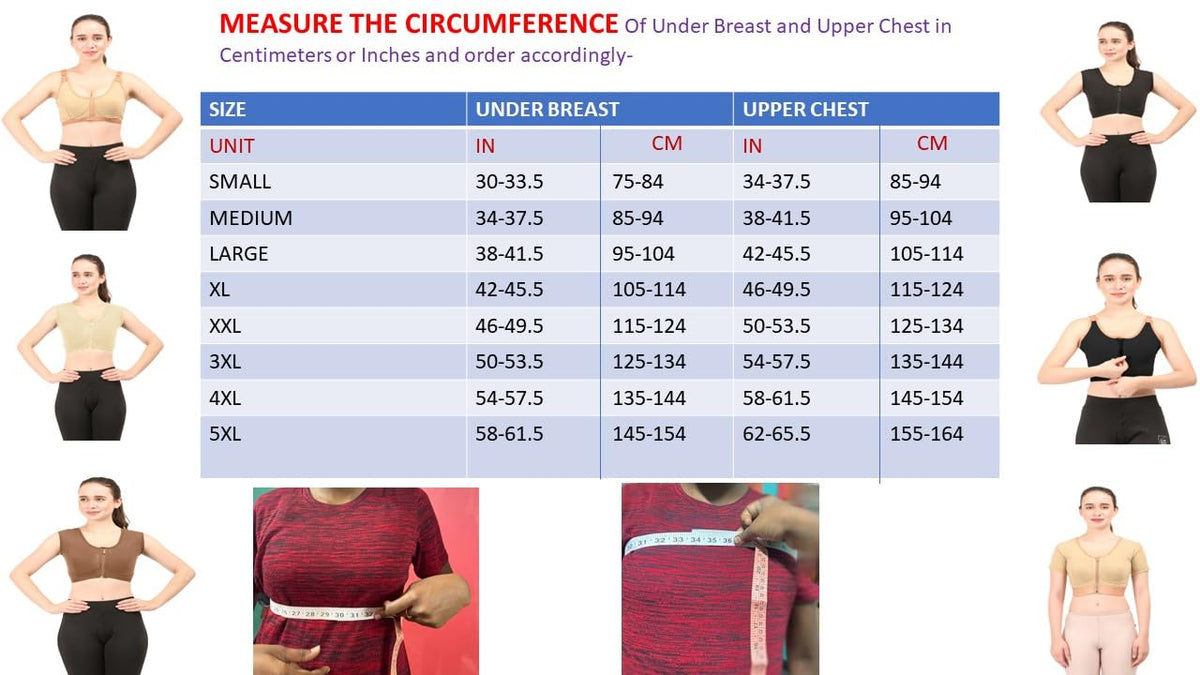 Post Surgery Medical Compression Bra || Moderate Compression || Cotton Fabric || Sports Bra || Breast Augmentation Bra || Surgical Recovery Supporter ||