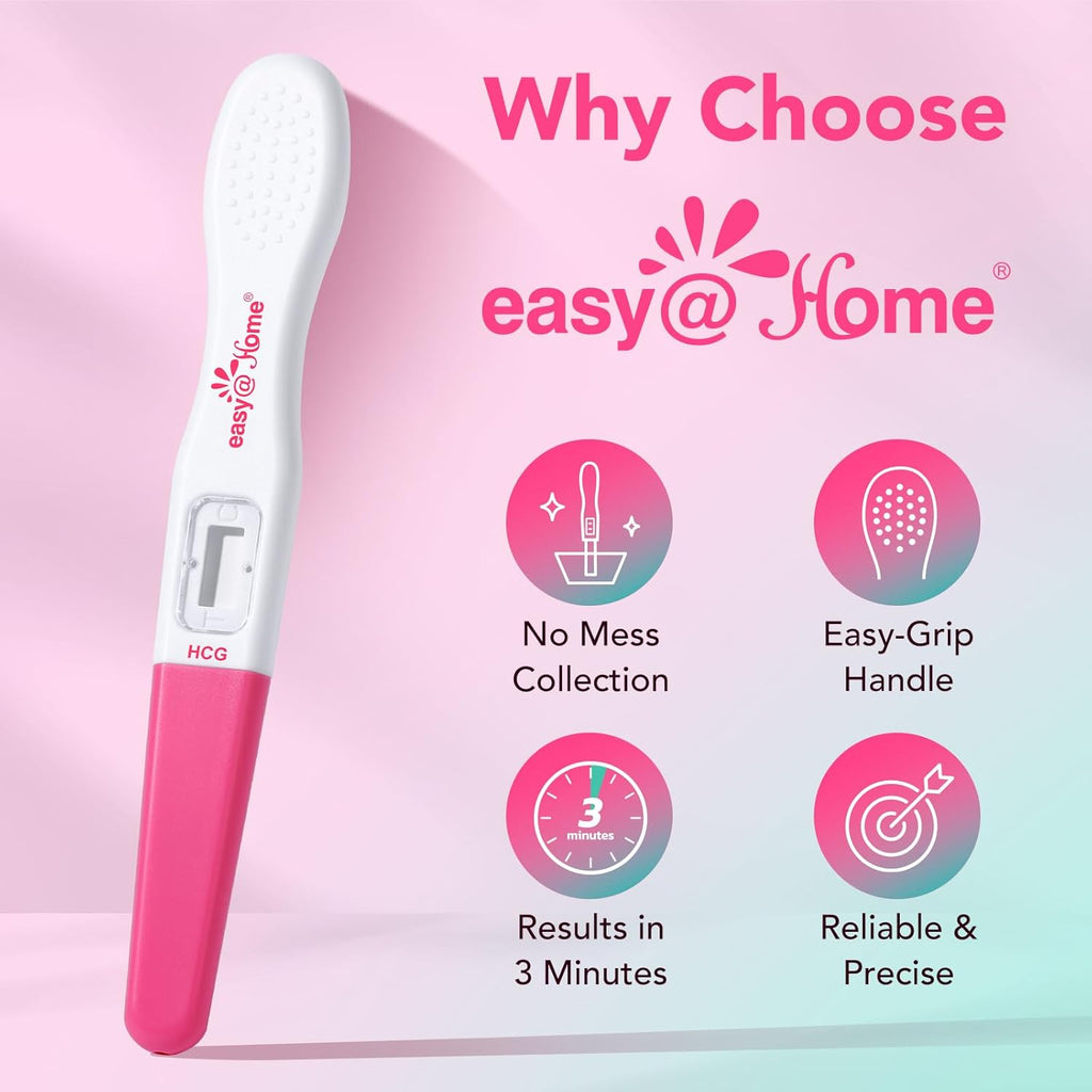 Easy@Home Pregnancy Test Kit for Women: 3 X Early Detection Pregnancy Midstream Tests with Fast Results