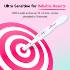 Easy@Home Pregnancy Test Kit for Women: 3 X Early Detection Pregnancy Midstream Tests with Fast Results