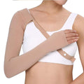 Medical Compression Arm Sleeves with Shoulder Strap and Support for Lymphedema | Graduated Compression - 20-30 mm/Hg | Post Mastectomy Sleeve for Lymphedema (LEFT HAND, EXTRA LARGE)